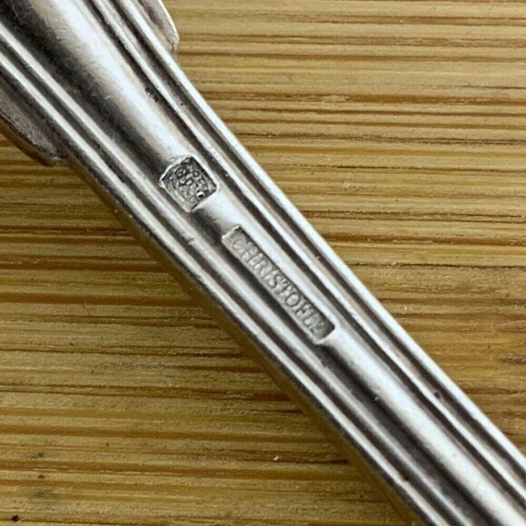 Christofle France Chinon Youth Child Fork 5.75 in Silverplate Antique 1862 - Picture 4 of 4